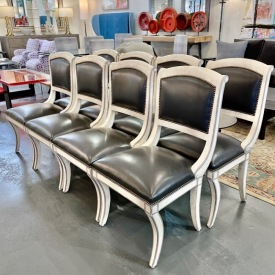 HERMES LEATHER CHAIRS